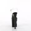 Pleaser - FLAMINGO808NLSG Sandale à bride à la cheville, Pole dance chaussures - Noir/Transparent Product image